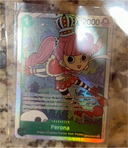 One Piece Card Game OP12-034 Perona Legacy of the Master Foil — front
