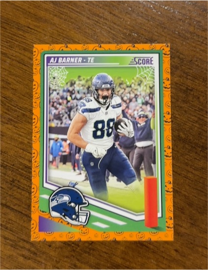 2025 Panini Score-A-Treat #82 AJ Barner — front