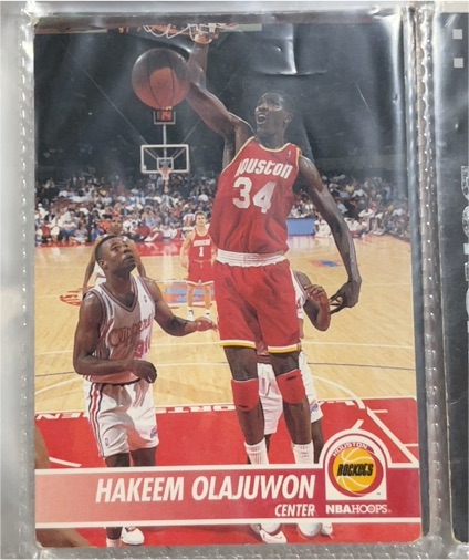 1994-95 NBA Hoops #78 Hakeem Olajuwon — front