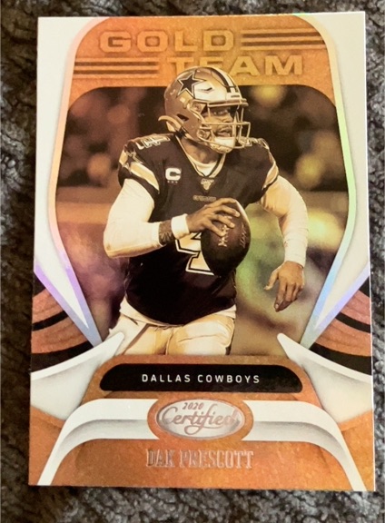 2020 Panini Certified #GT-DP Dak Prescott Gold Team — front