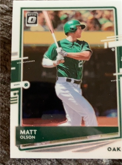 2020 Donruss Optic #124 Matt Olson — front
