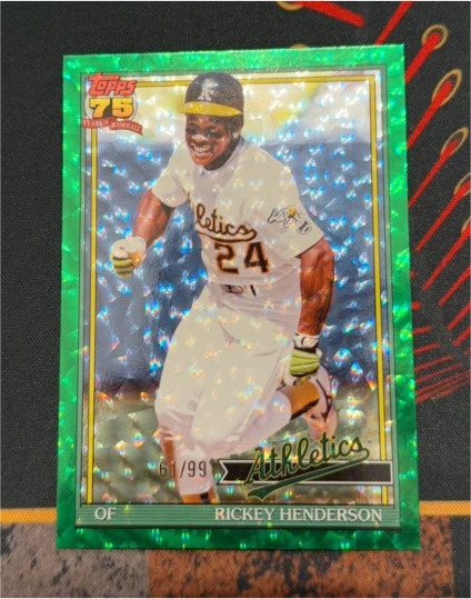 2026 Topps Series 1 #T91-52 Rickey Henderson — front