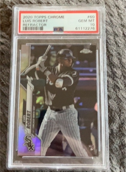 2020 Topps Chrome #60 Luis Robert Refractor Rookie — front