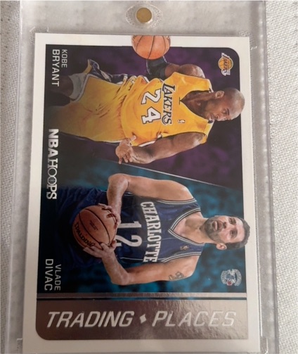2014-15 Panini NBA Hoops #8 Trading Places Kobe Bryant / Vlade Divac — front