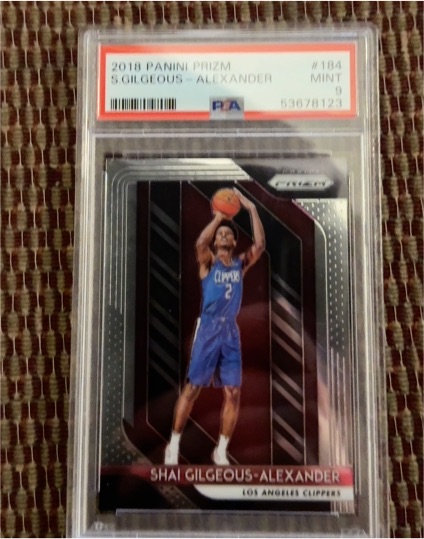 2018 Panini Prizm #184 Shai Gilgeous-Alexander — front