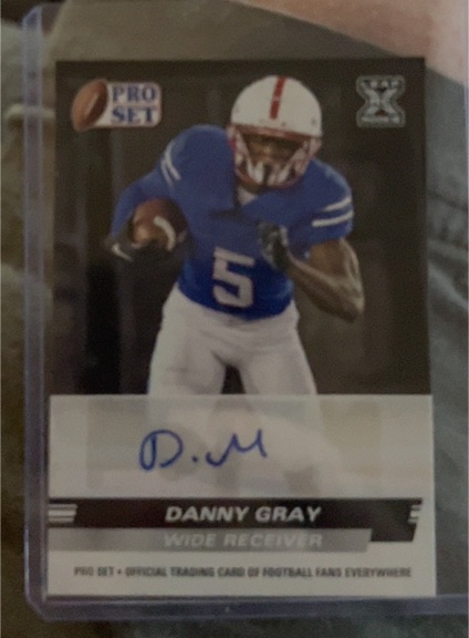 2022 Pro Set Draft #PSA-DG1 Danny Gray Rookie Auto — front