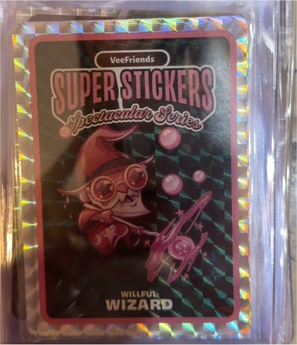 2026 VeeFriends Super Stickers Spectacular Series Willful Wizard — front