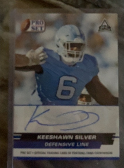 2022 Leaf Pro Set Draft Auto #PSA-KS1 Keeshawn Silver — front