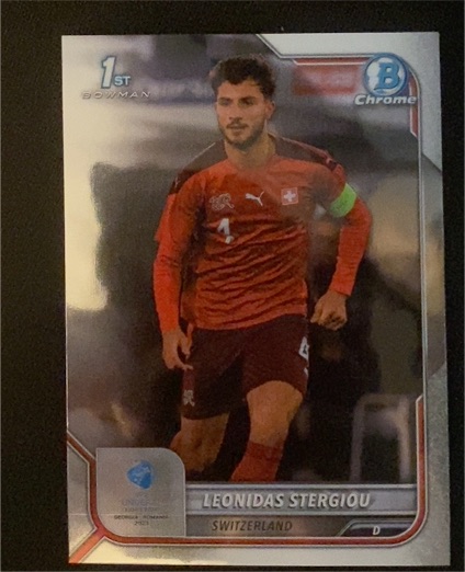 2022 Bowman Chrome UEFA Under 21 #133 Leonidas Stergiou — front