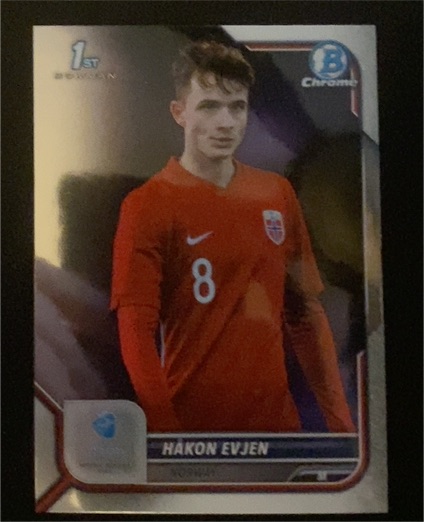 2022 Bowman Chrome UEFA Under 21 #107 Hakon Evjen — front