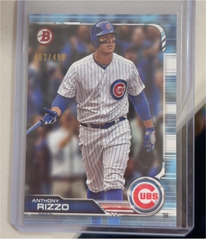 2019 Bowman #18 Anthony Rizzo — front