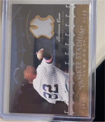 2008 Upper Deck Yankee Stadium Legacy Collection Memorabilia #RC Robinson Cano — front