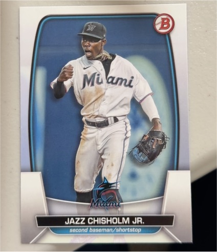 2023 Bowman #22 Jazz Chisholm Jr. — front