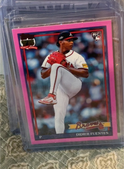 2026 Topps #T91-76 Didier Fuentes 1991 Topps 35th Anniversary Pink — front