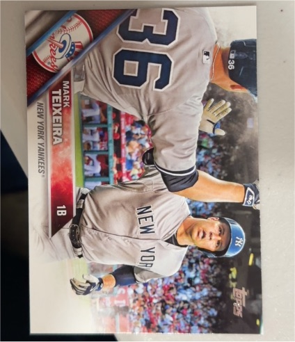 2016 Topps #204 Mark Teixeira — front