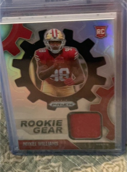 2025 Panini Prizm Rookie Gear #RGR-MWS Mykel Williams — front