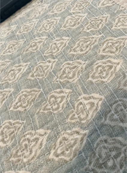 Thibaut Woven Geometric Upholstery Fabric Jelena Stone — front