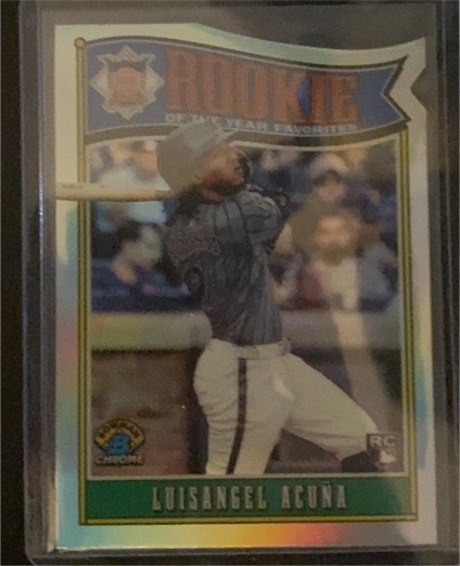 2025 Bowman #ROY-4 Luisangel Acuna Rookie of the Year Favorites — front