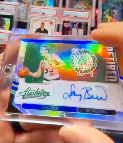 2020 Absolute Memorabilia #3 Larry Bird Retired Auto — front