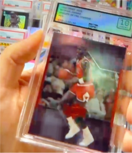 1991-92 Upper Deck #AW1 Michael Jordan Scoring Hologram — front