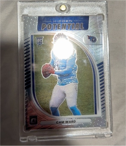 2025 Panini Donruss Optic #1 Cam Ward Hidden Potential Rookie — front