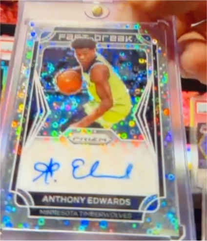 2020 Panini Prizm Fast Break #258 Anthony Edwards — front
