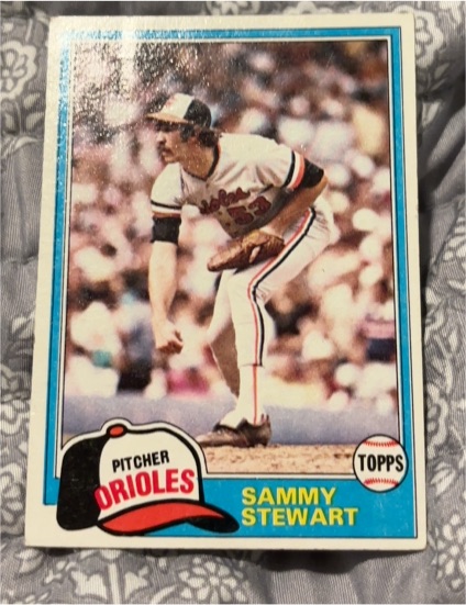 1981 Topps #262 Sammy Stewart — front