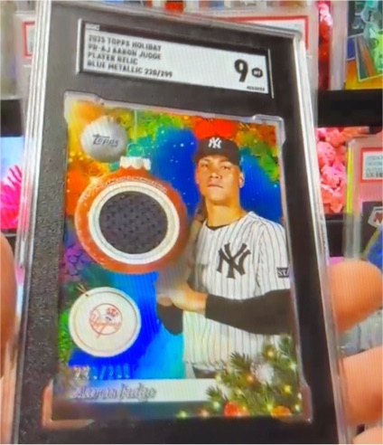2025 Topps Holiday #PR-AJ Aaron Judge — front