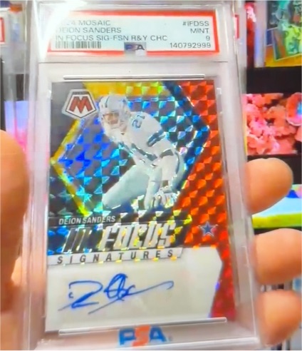 2024 Panini Mosaic In Focus Signatures #IFDSS Deion Sanders — front