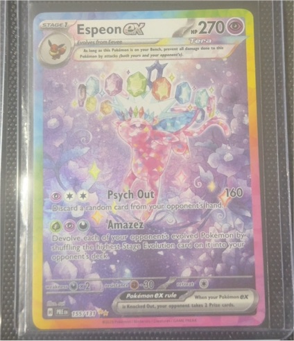 2022 Pokémon TCG Prismatic Evolutions #155 Espeon EX — front