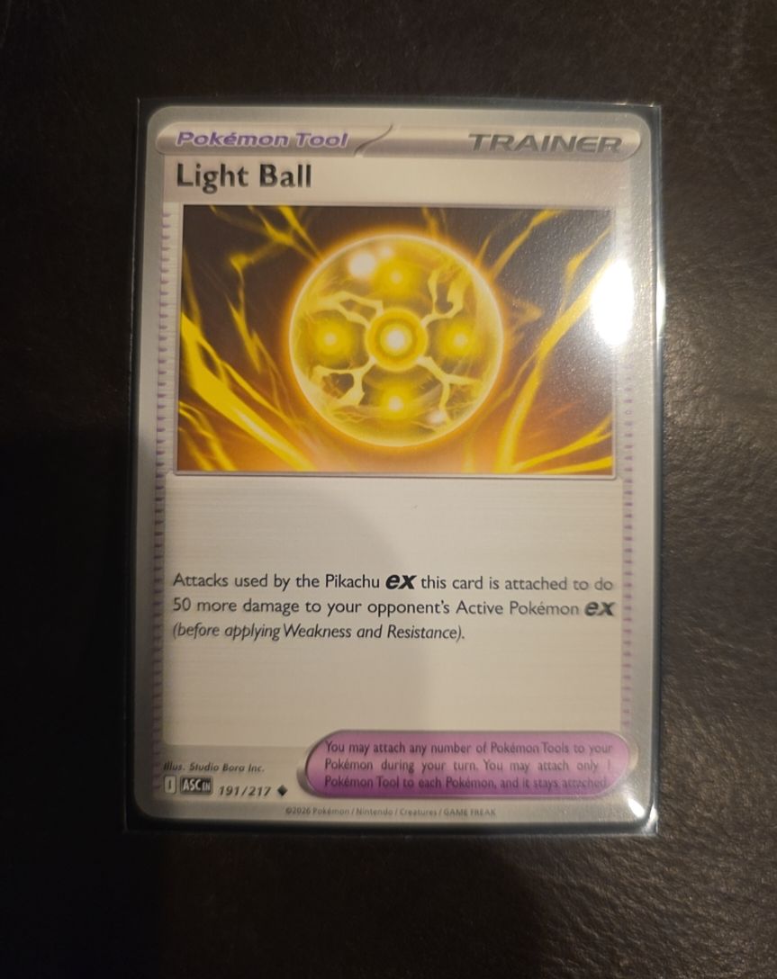2026 Pokémon TCG Ascended Heroes #191 Light Ball — front