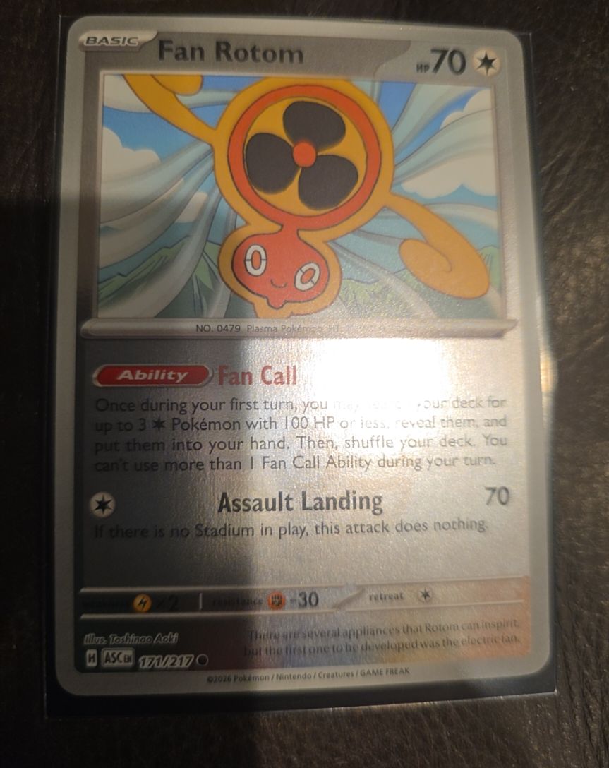 2026 Pokémon ME: Ascended Heroes #171 Fan Rotom — front