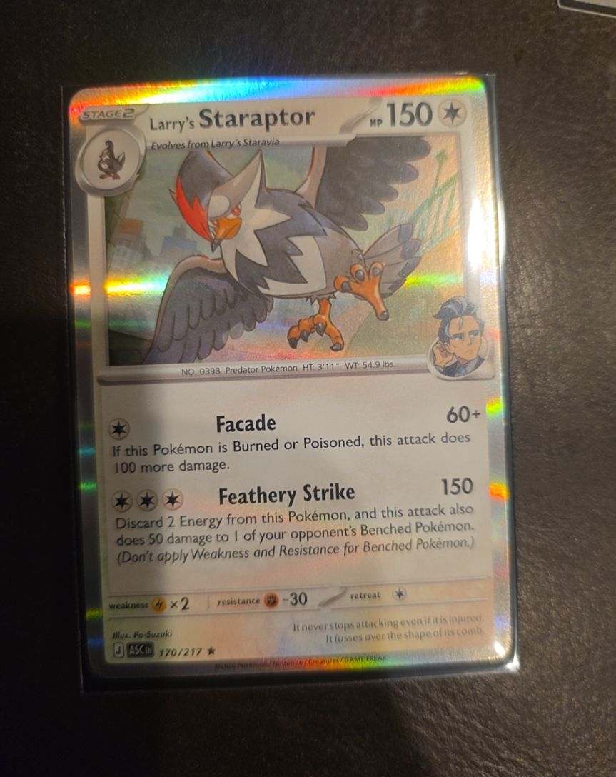 2020 Pokémon #170 Larry's Staraptor — front