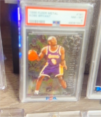 1996-97 Fleer Metal #181 Kobe Bryant Rookie Card — front