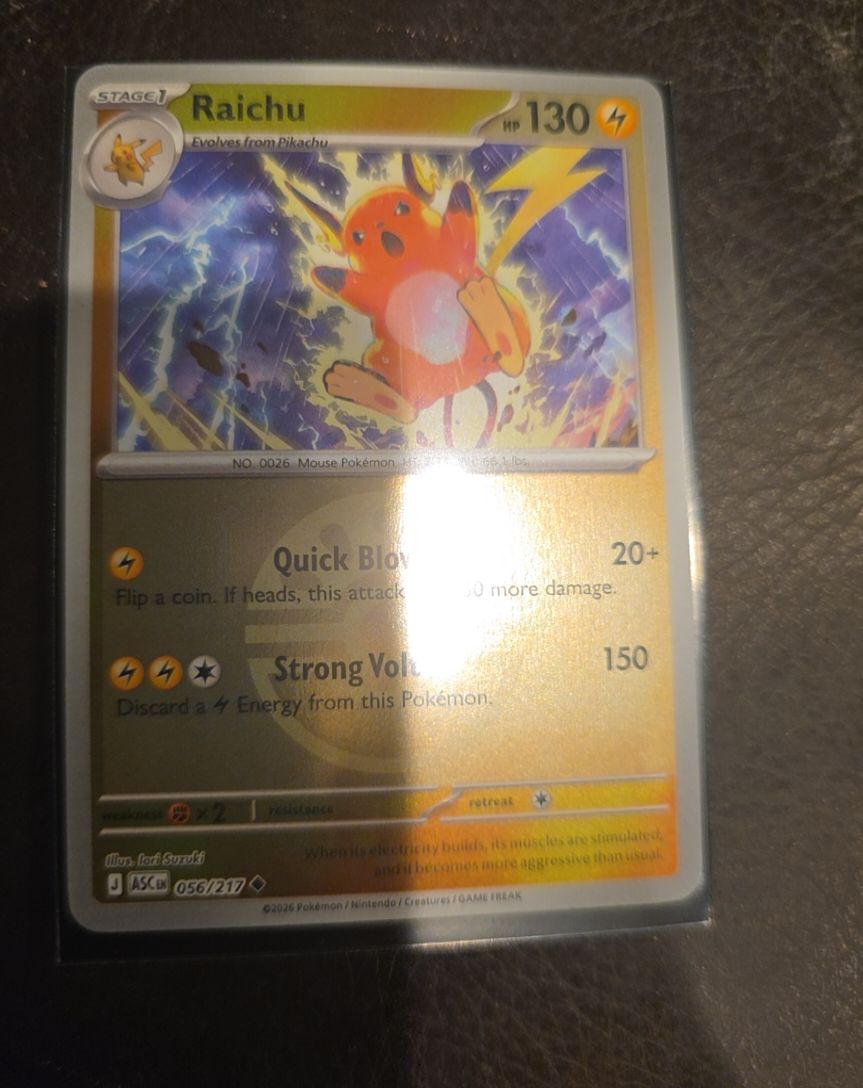2026 Pokémon Ascended Heroes #056 Raichu — front