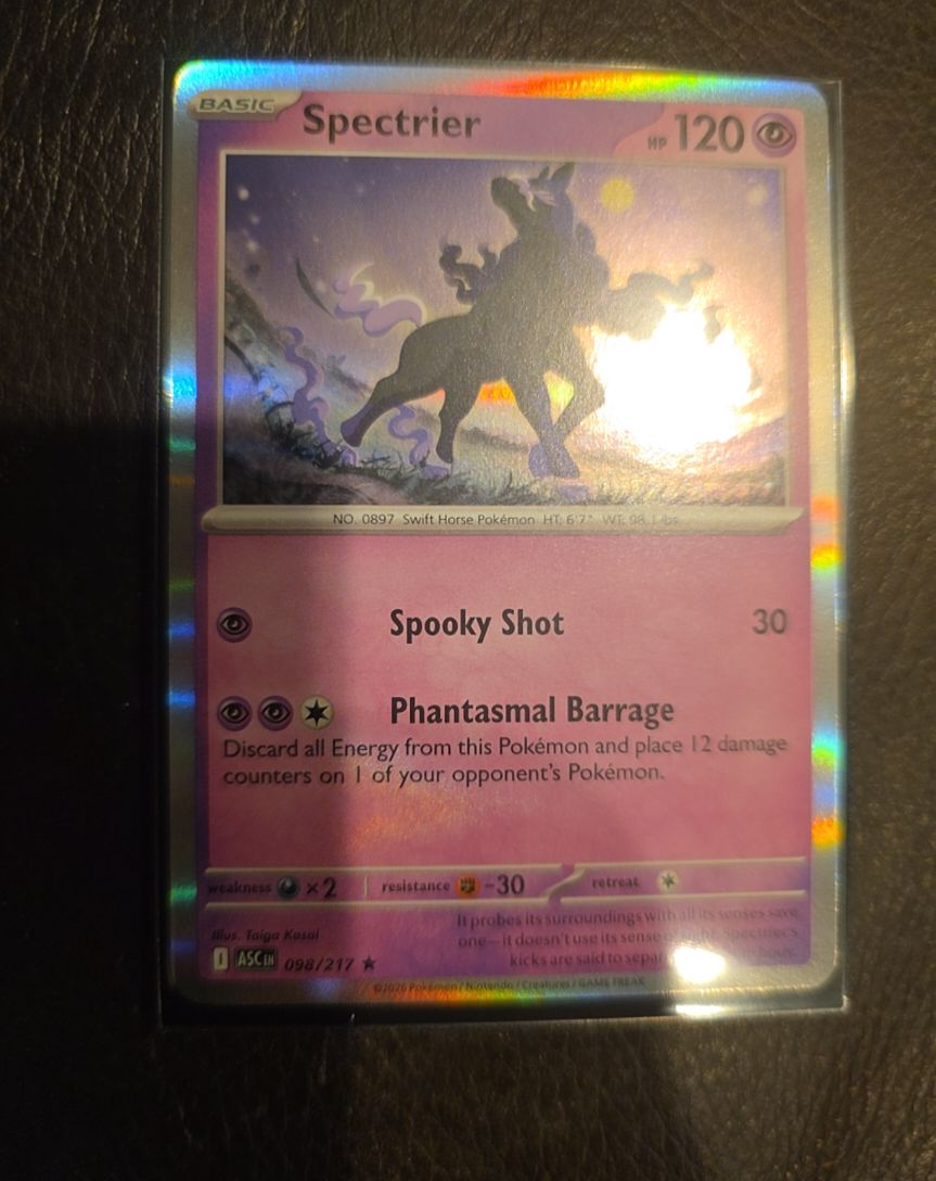 2026 Pokémon Ascended Heroes #098 Spectrier — front