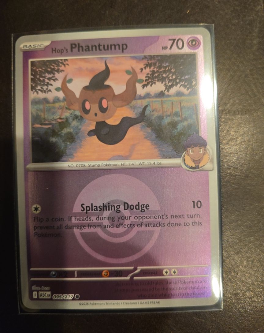 2021 Pokémon Ascended Heroes #095 Hop's Phantump — front