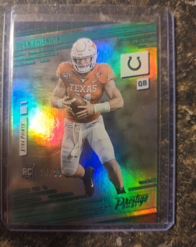 2021 Panini Prestige #261 Sam Ehlinger Xtra Points Diamond Rookie Colts RC — front