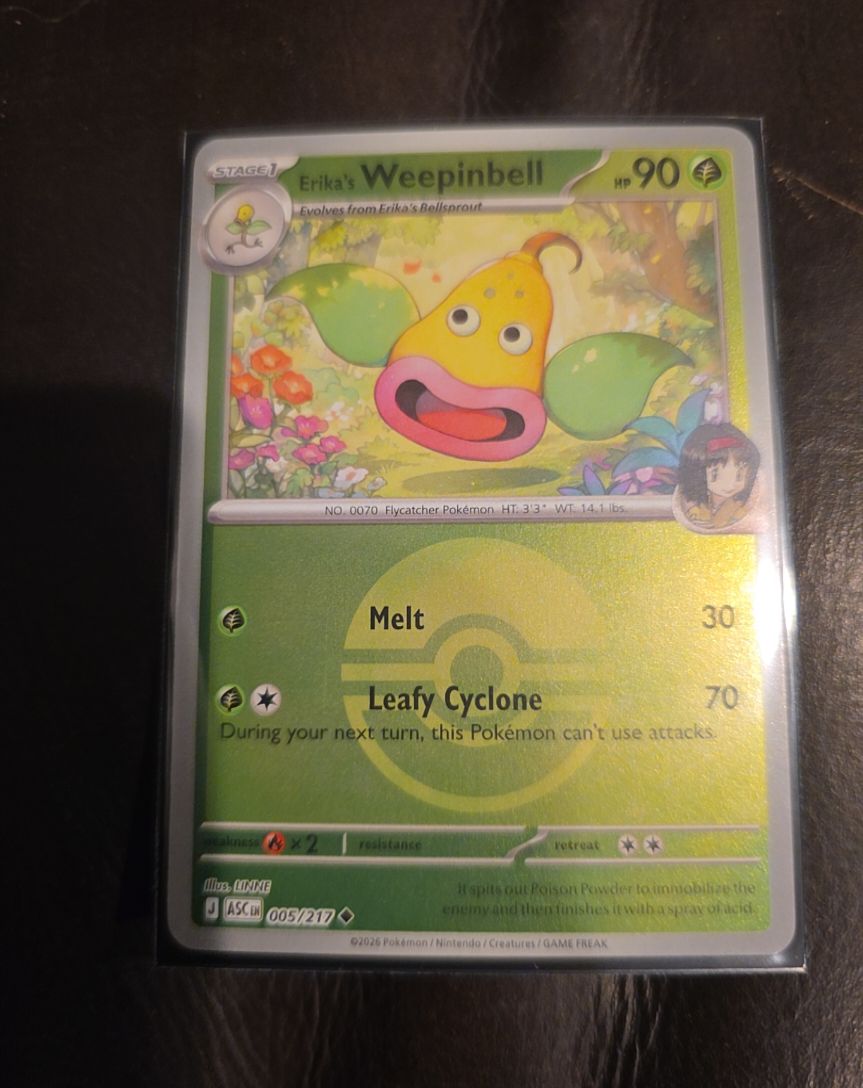 2026 Ascended Heroes #005 Erika's Weepinbell — front