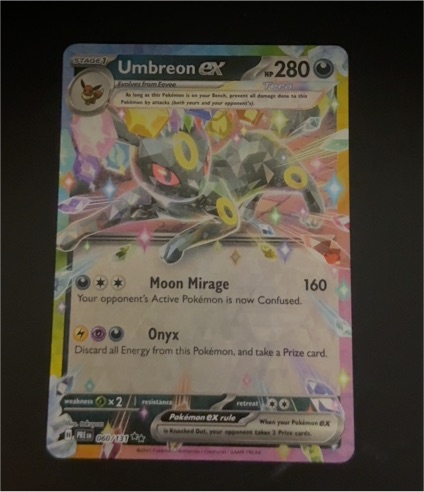 2014 Pokémon TCG Prismatic Evolutions #060 Umbreon ex — front