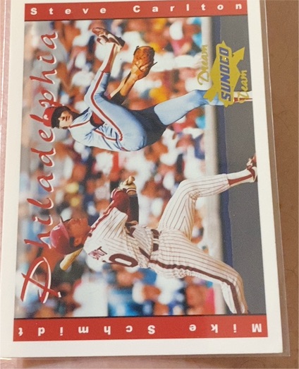 2001 Sunoco Dream Team #2 Mike Schmidt / Steve Carlton — front