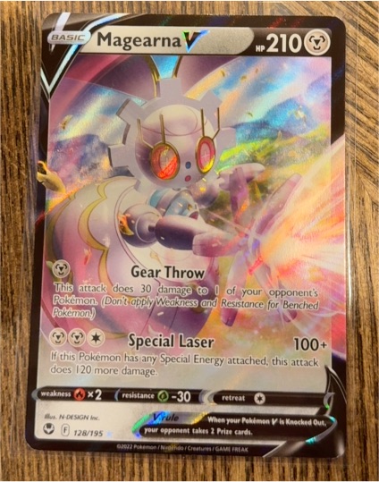 2022 Pokémon Sword & Shield Silver Tempest #128 Magearna V — front