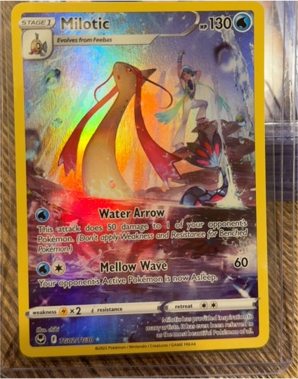 2022 Pokémon TG02/TG30 Milotic Silver Tempest Trainer Gallery — front