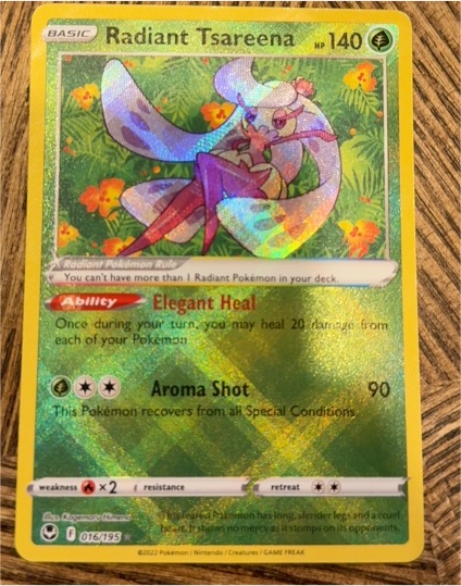 2022 Pokémon TCG Silver Tempest #016 Radiant Tsareena — front