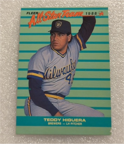 1988 Fleer All-Star Team #3 Teddy Higuera — front