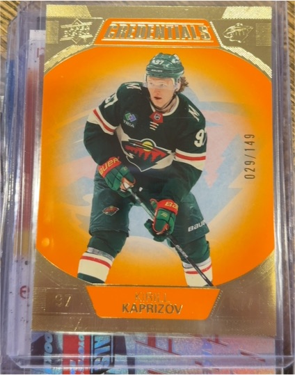 2021-22 Upper Deck Credentials #12 Kirill Kaprizov — front