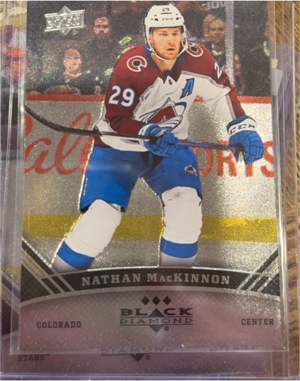 2021-22 Upper Deck Black Diamond #BD-32 Nathan MacKinnon — front
