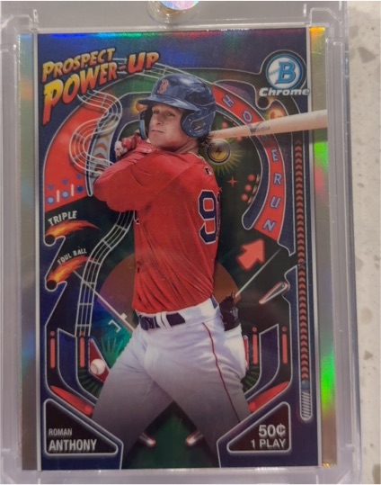 2024 Bowman Chrome Prospect Power-Up #PP-13 Roman Anthony — front