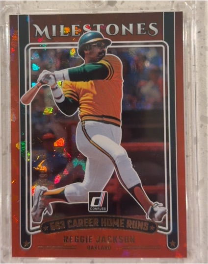 2025 Donruss Milestones #16 Reggie Jackson — front
