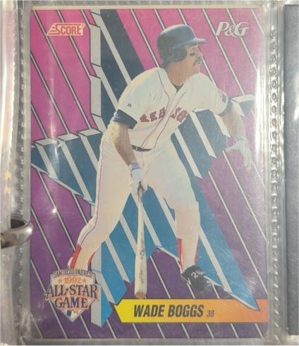 1992 Score Procter & Gamble #4 Wade Boggs — front